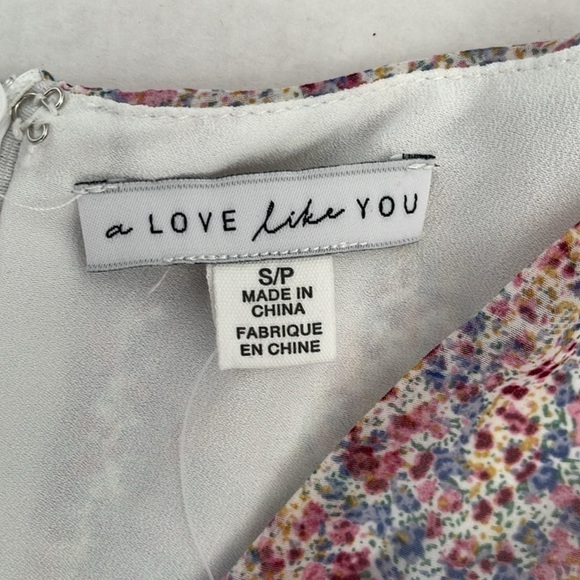 A Love Like You South Moon Under Floral Ruffle Waist Tie Long Sleeve Dress - Picture 3 of 15